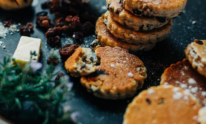 MamGu Welshcakes traditional welshcakes at MamGu Welshcakes St Davids Cafe, St Davids Cathedral, Pembrokeshire